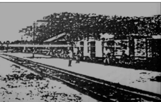Gambar 2.6 Foto Kereta Api di Nganjuk 1885 (Dok. Kantor Arsip  Daerah Nganjuk) 