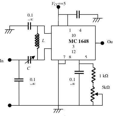 Figure  4 . VCO circuit using the MC 1648 