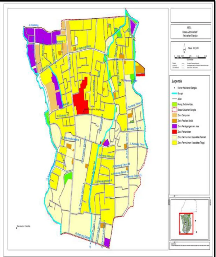 Gambar 3.1. Peta Kelurahan Bangka, Kotamadya Jakarta Selatan 