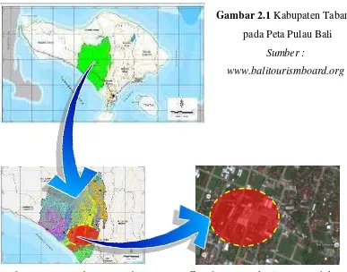 Gambar 2.2    Peta Kabupaten Tabanan