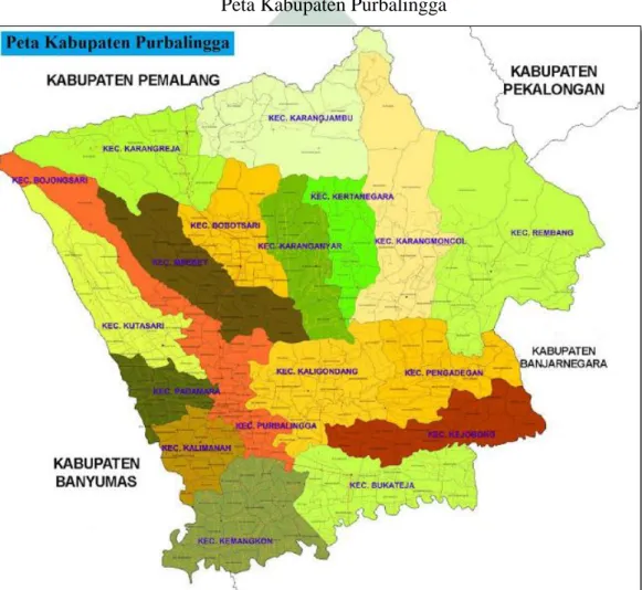 Gambar 4.4  Peta Kabupaten Purbalingga 