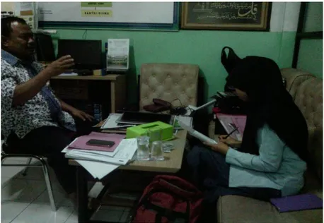 Foto wawancara bersama Syarif Ahmad Hakim, MH. 