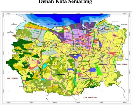 Gambar 1.1  Denah Kota Semarang 