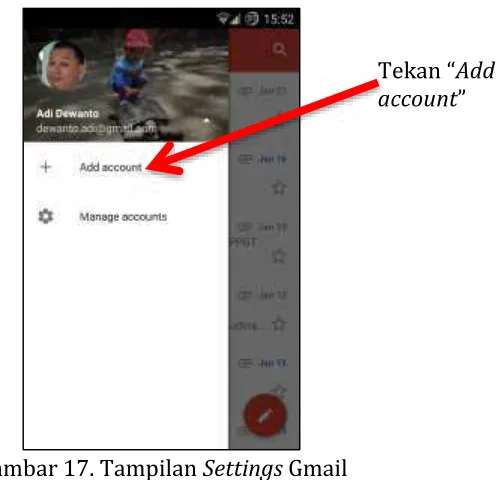 Gambar 18.  Set Up Email di Gmail 