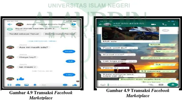 Gambar 4.9 Transaksi Facebook 