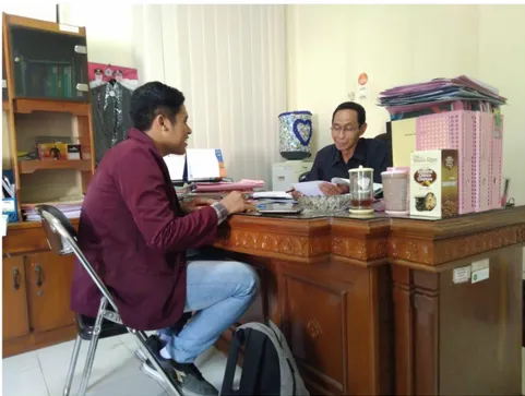 Foto wawancara bersama Bapak H. Nur Hidayatus Sofyan, S.H. 
