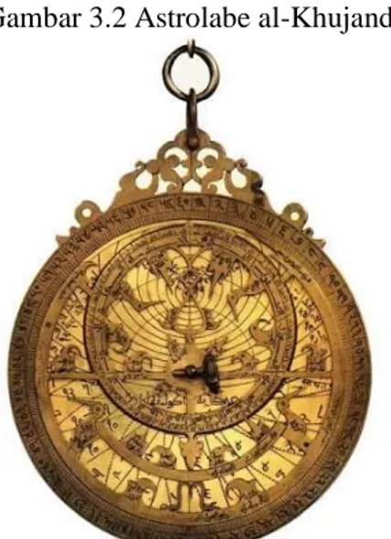 Gambar 3.2 Astrolabe al-Khujandi 