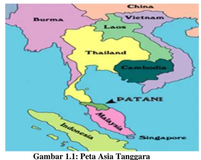 Gambar 1.1: Peta Asia Tanggara 
