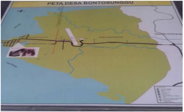 Gambar  peta desa Bontosunggu 
