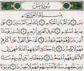 Gambar 5 Al-Quran dengan kombinasi warna berdasarkan hukum tajwid