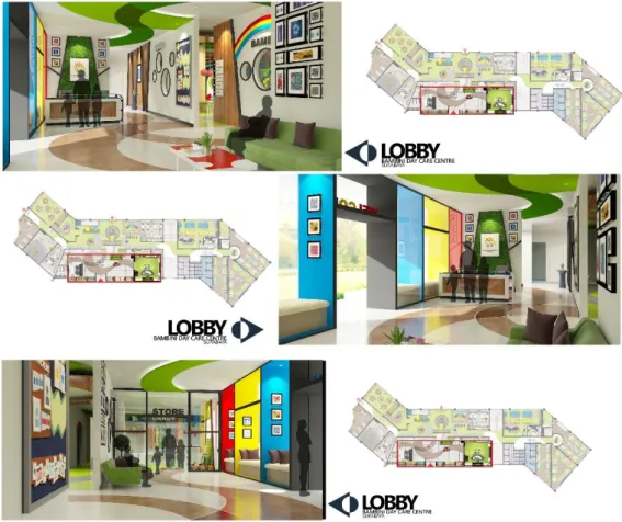 Gambar 7.18. Perspektif lobby 