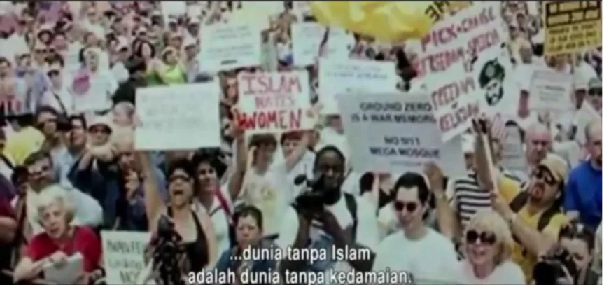 Gambar 10. Aksi Pendemo Pasca Tragedi 11  September 2001 