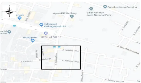 Gambar 2.1 Kelurahan Sendangmulyo Semarang (Google Map, 2019) 