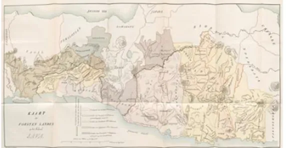 Gambar 1 Peta Desa Selang Pada Abad 18  Amangkurat  pun  akhirnya  mengutus  Ki  Demang  Sutawijaya  untuk  menjadi  mata-mata  agar  pusaka  Kiai  Jabardas  dapat  kembali,  Demang  Sutawijaya  ini  lalu  dipindahkan  menjadi  Demang  di  Kutawinangun