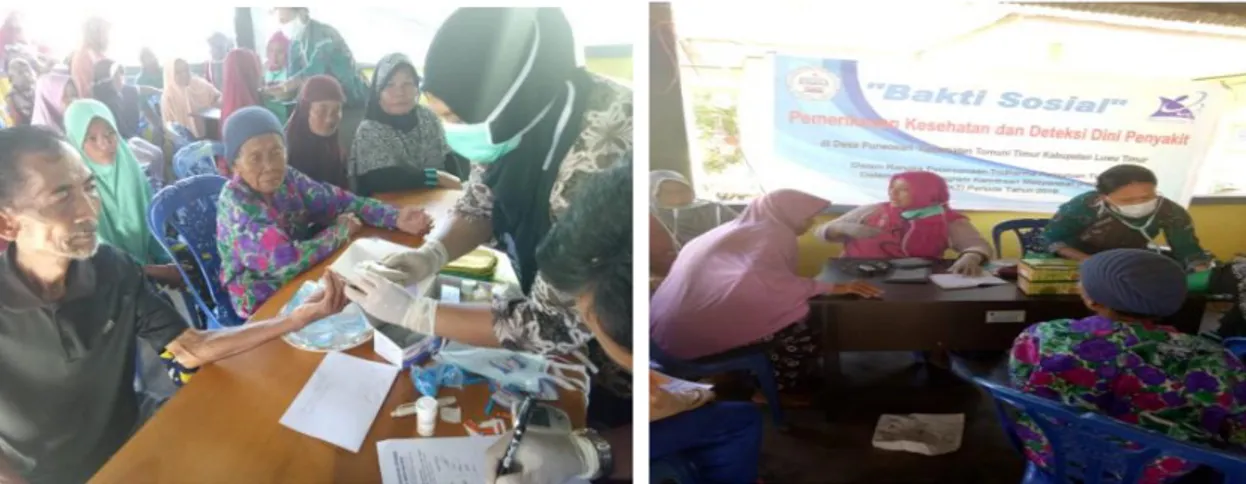 Gambar 5. Pemeriksaan Kesehatan Gratis untuk warga Desa Purwosari 