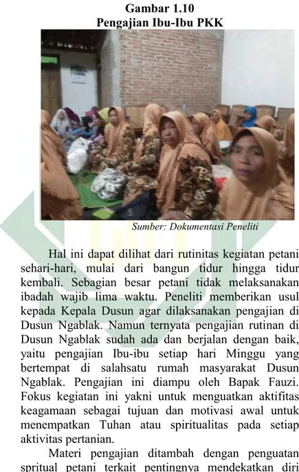 Gambar 1.10  Pengajian Ibu-Ibu PKK 