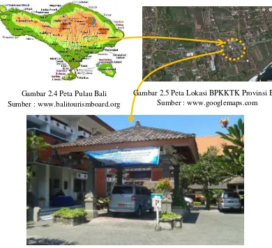 Gambar 2.5 Peta Lokasi BPKKTK Provinsi Bali 