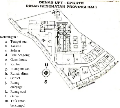 Gambar 2.7 Layout UPT-BPKKTK Dinas Kesehatan Provinsi Bali 