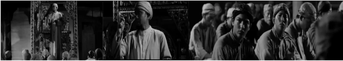 Gambar 9. KH Ahmad Dahlan bersiar agama di kalangan umat Islam (Screen Capture Film Sang Pencerah TC