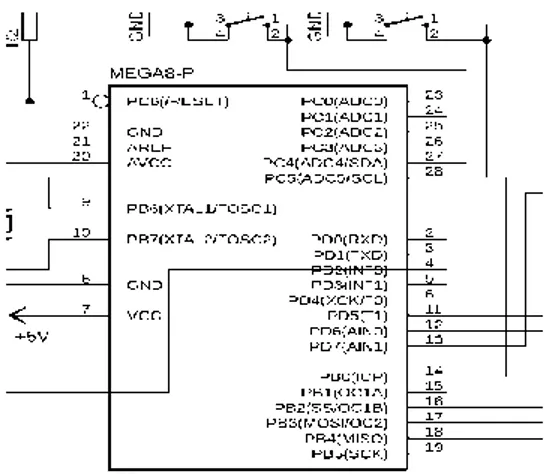 Gambar 3.2 Rangkaian Mikrokontroler Atmega328 