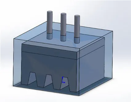 Gambar 3.1 3D Modeling Evaporator dengan software 3D CAD. 