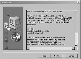Figure 1.3. Step 3 of the MySQL installationwizard. Select an installation location.