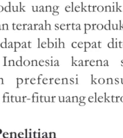 Tabel 1 . Atribut dan Level Uang Elektronik Chip-Based