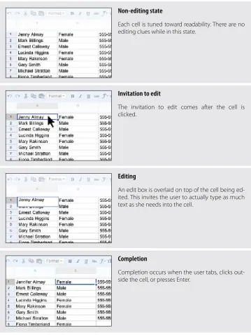 Figure 1-12. Editing a spreadsheet in Google Docs is very similar to editing a spreadsheet in Microsoft Excel
