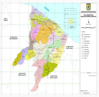 Gambar 4.1. Peta Kabupaten Serdang Bedagai (BPS Kab. Serdang Bedagai) 