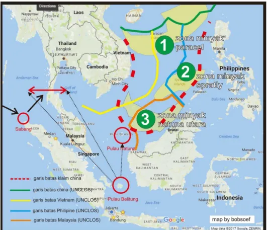 Gambar 9. Peta Nine Dash Line 