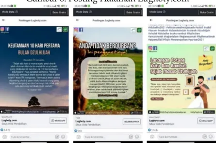 Gambar 6. Posting Halaman Lughoty.com 