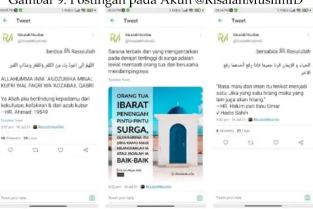 Gambar 9. Postingan pada Akun @RisalahMuslimID 
