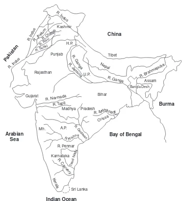 Fig. 1.1 River basins of India