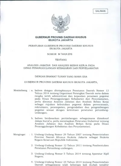 GUBERNUR PROVINSI DAERAH KHUSUS IBUKOTA JAKARTA PERATURAN GUBERNUR ...