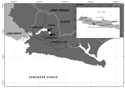 Gambar 1.  Peta Lokasi Penelitian di Desa Panikel, Cilacap.  