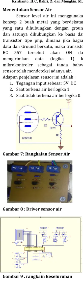 Gambar 7: Rangkaian Sensor Air 