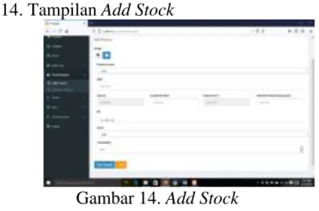 Gambar 15. List Stock 