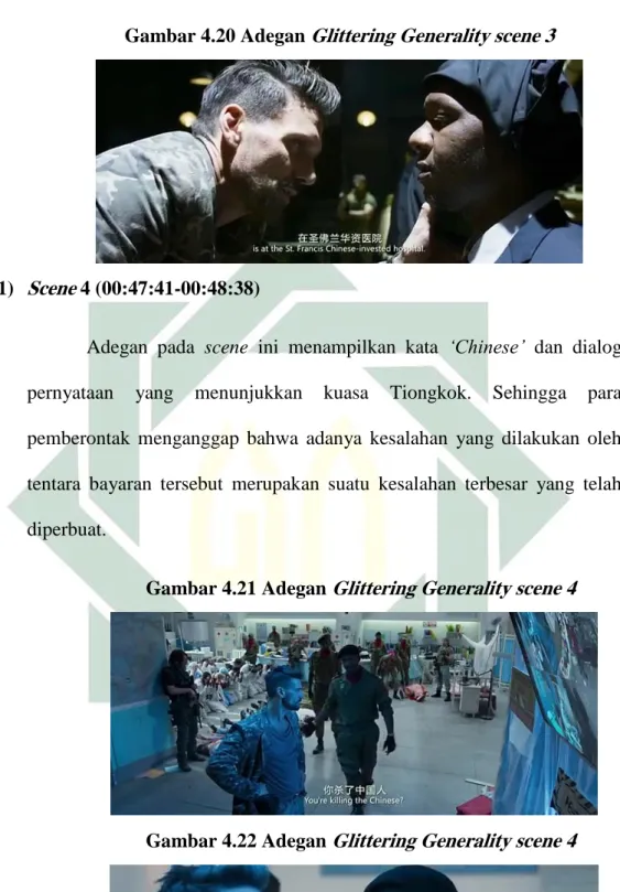 Gambar 4.20 Adegan Glittering Generality scene 3 