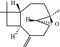 Gambar 1  Struktur kariofilena oksida 