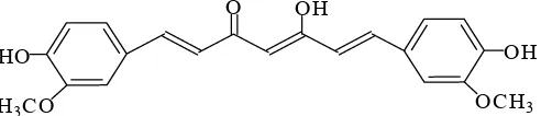 Fig 1 Curcumin [bis-(4-hydroxy-3-methoxy phenyl)-1,6-diene-3,5-dione] 