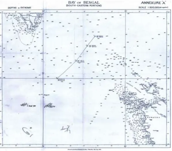 Gambar 3 . Peta Perbatasan Indonesia dan India di Pulau Rondo Aceh 