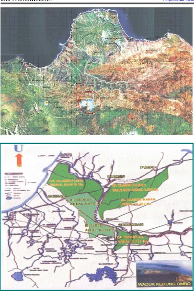 Gambar. 1.1.  Peta Wilayah Waduk Kedung Ombo.(Sumber : 