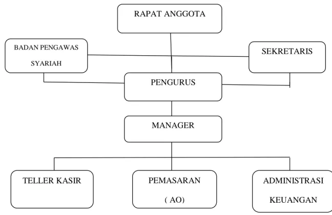 Gambar 4.2 Struktur Organisasi BMT Amanah Ray 