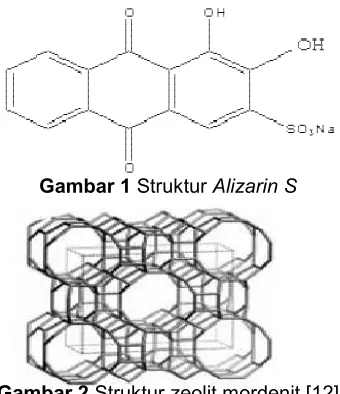 Gambar 1 Struktur Alizarin S