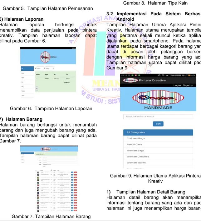 Gambar 7. Tampilan Halaman Barang  