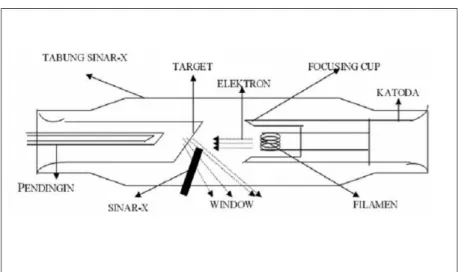 Gambar 2.1 Skema Tabung Pesawat Sinar-X 