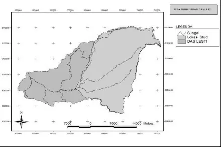Gambar 1. Peta DAS Lesti 