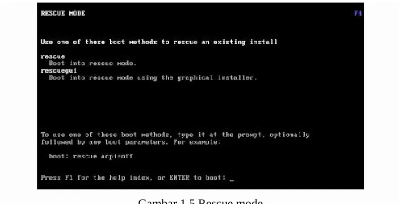 Gambar 1.5 Rescue mode