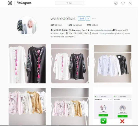 Gambar 4. 3 Tampilan akun Instagram Dollies