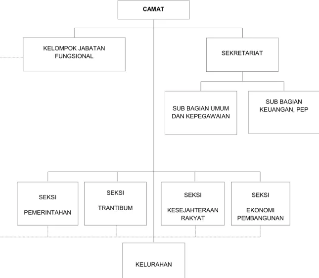 Gambar 2.1 Bagan Struktur Organisasi Kecamatan Tipe A 